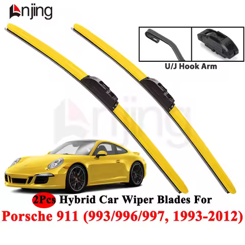 LNJING Colorful Car Wiper Blades For Porsche 911 993 996 997 1993-2012
