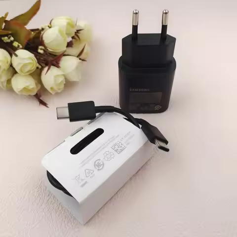 Samsung A22 A25 A26 25W Super Fast Charger PD Usb Type C EU/US/UK Adapter For Galaxy S25 S24 Ultra P