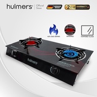 Hulmers - Tempered Glass Gas Cooker Infrared Burner Gas Stove Cooktop Gas Saving, Dapur Gas Kaca