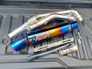 ชุดท่อ K-Drag R15 อาร์15 ปี2017-2021 ท่อ MT15 เอ็มที15 XSR155 เอ็กซ์เอสอาร์155 +ปลายท่อยาว 16 นิ้ว