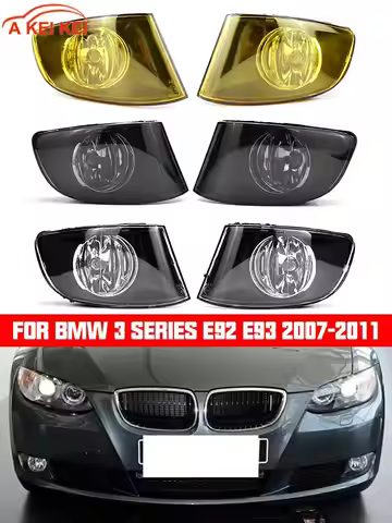 Pair For BMW 3 Series E92 E93 07-11 Coupe Convertible Fog Lights Clear Lamps H8 with Bulbs Pair 6317
