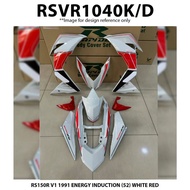 Rapido Cover Set Honda RS150R V1 V2 V3 1991 Energy Induction (52) White RS150 RS150 R Motor Accessor