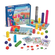 hand2mind MathLink Cubes Numberblocks 1-10 Activity Set, 30 Preschool Learning Activities, Counting 