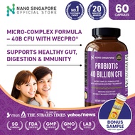 Probiotics Enzyme [40 Billion CFU Probiotic w/ Advanced WecPro Technology] - Diet, Detox, Slimming, 