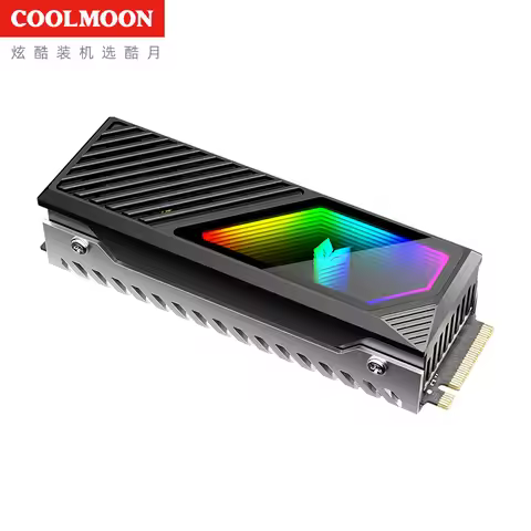 COOLMOON M2 SSD Heatsink for NVME 2280 Brass Cooling Fin Thermal Pad Computer PC SSD Cooler Heat Sin