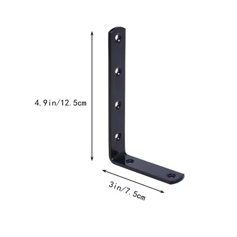 4pcs Household Cast Iron Wall Mounted L Shaped Angle Shelf metal Bracket Support 4 PCS  USE it toget