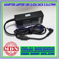 Laptop Adapter 19V 3.42A jack 5.5x 1.7mm best