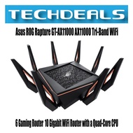Asus ROG Rapture GT-AX11000 AX11000 Tri-Band WiFi 6 Gaming Router | 10 Gigabit WiFi Router with a Quad-Core CPU