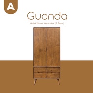 Arturo - Guanda Solid Wood 2 Door Wardrobe