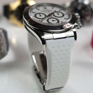 20 / 16mm透氣橡膠錶帶和AK End Link適合Daytona