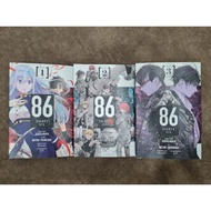 Manga : 86 Eighty Six volume 1-3 (End)(English Version)