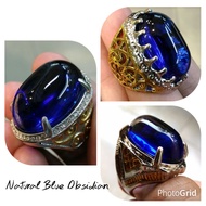 ( BISA COD ) Cincin Batu Akik Blue Obsidian