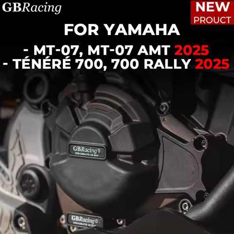 For YAMAHA MT-07 Secondary Engine Cover SET 2025 - MT-07, MT-07 AMT 2025-Ténéré 700, 700 Rally 2025