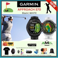 Garmin Approach S70 Golf Watch AMOLED Touch Screen (*2 Years Warranty + FREE GIFTS!)