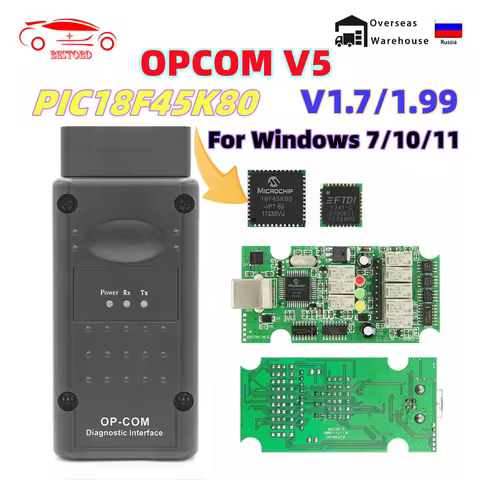 Newest For Opel 2021 OPCOM 1.99 OP-COM CAN BUS OBD2 Scanner OP COM V1.7 PIC18F45K80 Firmware 1.99 Pr
