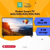 Xiaomi Redmi Smart TV [ A43 / A50 / A55 / X55 / X65] / 4K Ultra HD / 8GB Storage
