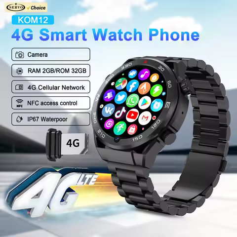 SERVO KOM12 Android OS Watch Smartphone 4G SIM Standby 1.62" Screen 2GB+32GB GPS Play Store WiFi Wat