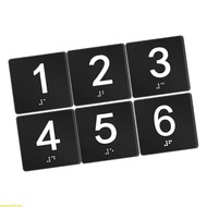 weroyal 4 X 4 Exam Room Sign Numbers Exam Room Braille Signs Identification Signs