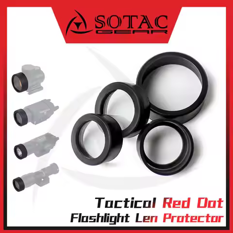 SOTAC-GEAR Tactical Scout Light Lens Cover Front Protector 26/28/30/38mm For Red Dot Flashlight M300