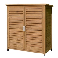 ST-⛵Storage Cabinet Outdoor Organizing Storage Tools Shoe Cabinet Courtyard Balcony Garden Solid Wood Anti-Corrosion Out