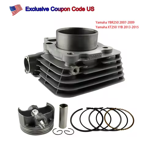 Motorcycle Engine Part 74mm Air Cylinder &Piston Ring Kit For Yamaha YBR250 XT250 1YB YB XT 250 1S4-