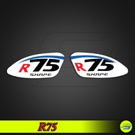 Stiker Helm Sticker Helmet RX 7 R75 shape Push Forward PSC Terbaik