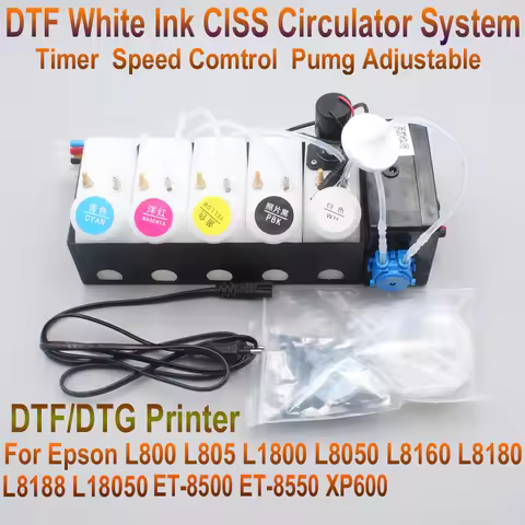 DTF Kit White Ink Circulation System CISS Dtf Conversion Kit For Epson L1800 L800 L805 L18050 L8050 