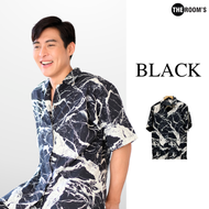 THE ROOMS - เดอะรูม เสื้อฮาวาย โคตรนุ่ม แขนสั้น ไม่ต้องรีด เสื้อยับยาก ผ้าดีมาก ลายหินอ่อน