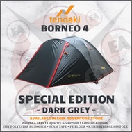 TENDA Camping Tent Capacity 4 People | Borneo 4 | Mis Borneo 4 Tent | Borneo Tendaki 4