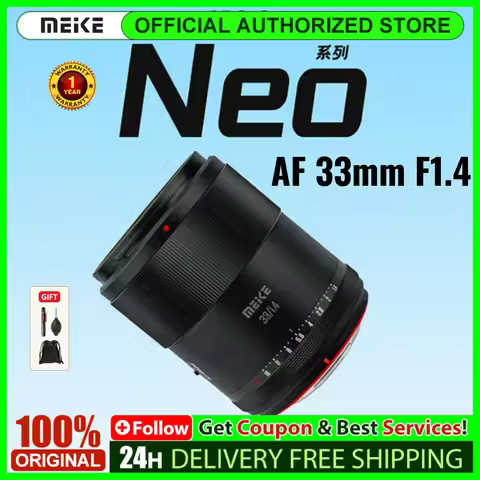 MEKE Meike 33mm F1.4 Large Aperture Autofocus APS-C Lens STM for Sony A6400 A6700 zv-e10 Nikon Z5 z5