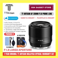 TT Artisan AF 35mm F1.8 Prime Lens For Sony E-Mount & Fujifilm X-Mount Camera | Bundle Package | 1 Y