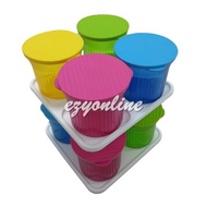 Tupperware Elegant Round Medium Carousel Set