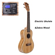 Acouway 21 23นิ้วโซปราโนคอนเสิร์ตอูคูเลเล่ไม้ลายม้าลายAquila