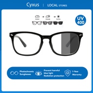 Cyxus Photochromic Glasses Computer Filter Glasses  UV400 Filter for Women/Men 8382