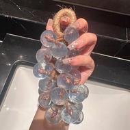 Crystal Grape Soap Handmade DIY Transparent Grape String Handmade Soap Gift Box Simulation Grape Soa