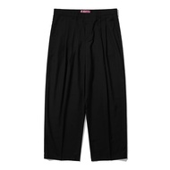BSRABBIT Twotuck Wide Slacks-Black Trousers
