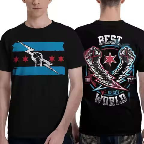 CM Punk Vintage T-Shirt for Men Women Funny 100% Cotton Tee Shirt Crewneck Short Sleeve T Shirts 4XL