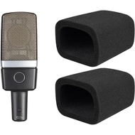 Pop Filter for AKG C214 Large-Diaphragm Condenser (C214d1), Protective Mic Cover Windscreen Foam(C41