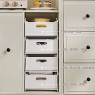 全城熱賣 - 廚房櫥櫃抽拉收納盒 可重疊置物架 水槽下拉籃雜物整理收納盒