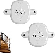 2Pack Baby Gate Banister Adapter,Gate for Stairs with Square or Round Stair Railings, Baby Gate Rail