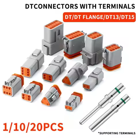 1/10/20 Sets DEUTSCH Connector DT/DTM/DTP/DT15/DT13 deutch connector male DT06-2S waterproof connect