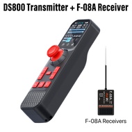 HotRC DS800 Transmitter 8CH Remote Controller 2.4GHZ 2.0in Color TouchScreen Return Function with F-