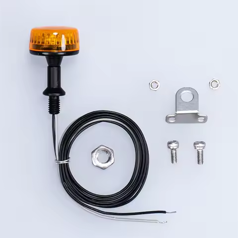 LED 5V Rotating Light Warning Lamp RC Truck for 1/14 Tamiya SCANIA 770S Volvo 56360 ACTROS MAN Excav
