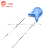 (50Pcs) 1KV103 High-voltage Ceramic Capacitor 1KV 103 0.01uF 10nF Blue Plug-in Capacitor