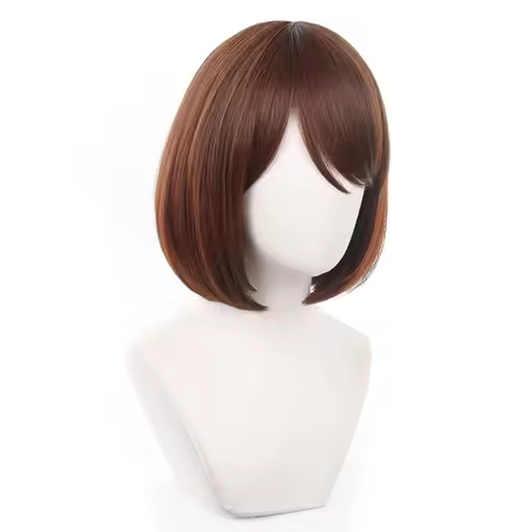 Kato Megumi Anime Character Cosplay Wig for Women - Ultra Short Dark Brown Halloween Bob Wig