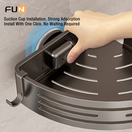 [FUN] Suction Cup Rack Bathroom Triangle Basket Perforation-Free Installation