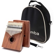 Kalimba 17คีย์เปียโนนิ้วหัวแม่มือไม้มะฮอกกานี,ร่างกาย Afircan Sanza กับกระเป๋า Kalimba นิ้วกล่องดนตรีครีเอทีฟเปียโน