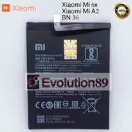 Baterai Batre  batu batre battery Xiaomi Mi 6x / BN36 / Mi 6x / xiaomi Mi A2   BN 36