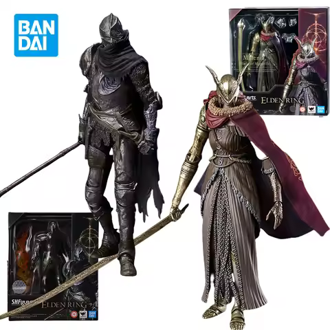 Bandai SHF Elden Ring Anime Malenia Action Figures Festering Fingerprint Vyke Shf Malenia Model Coll