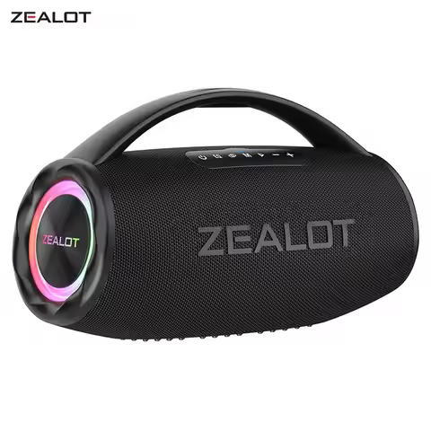 ZEALOT S97 80W Wireless speaker, Outdoor Portable Subwoofer Speaker, Hifi Sound quality,Dual Pairing
